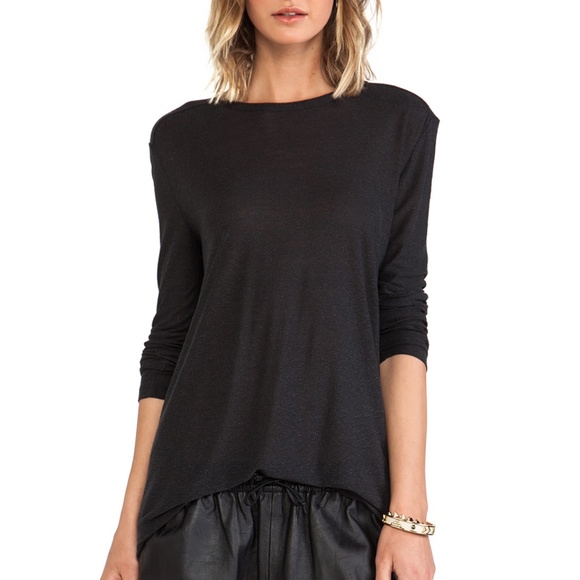 T by Alexander Wang Tops - T by Alexander Wang Slub Classic Long Sleeve
